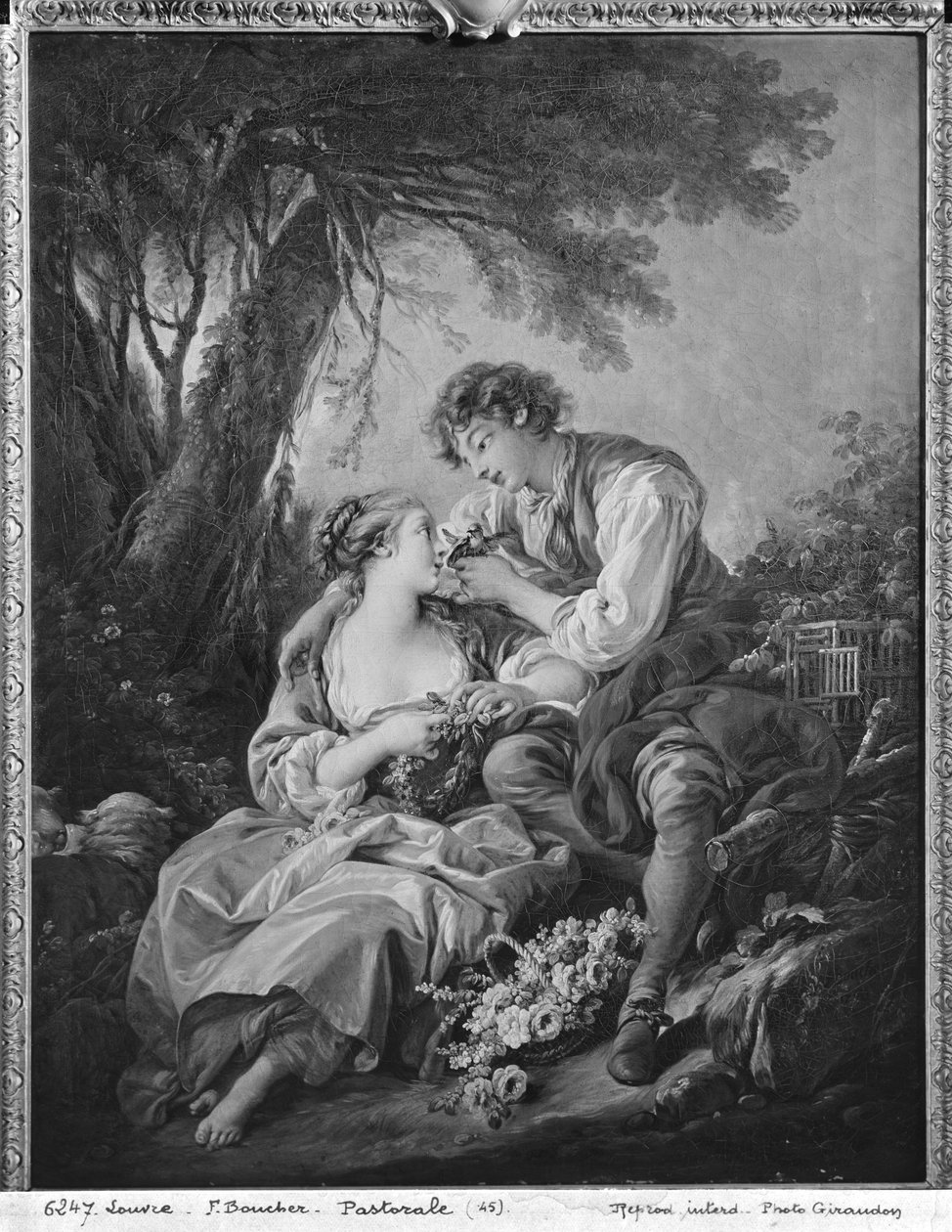 Бэлчээрийн мал аж ахуйн дүр зураг autorstwa François Boucher
