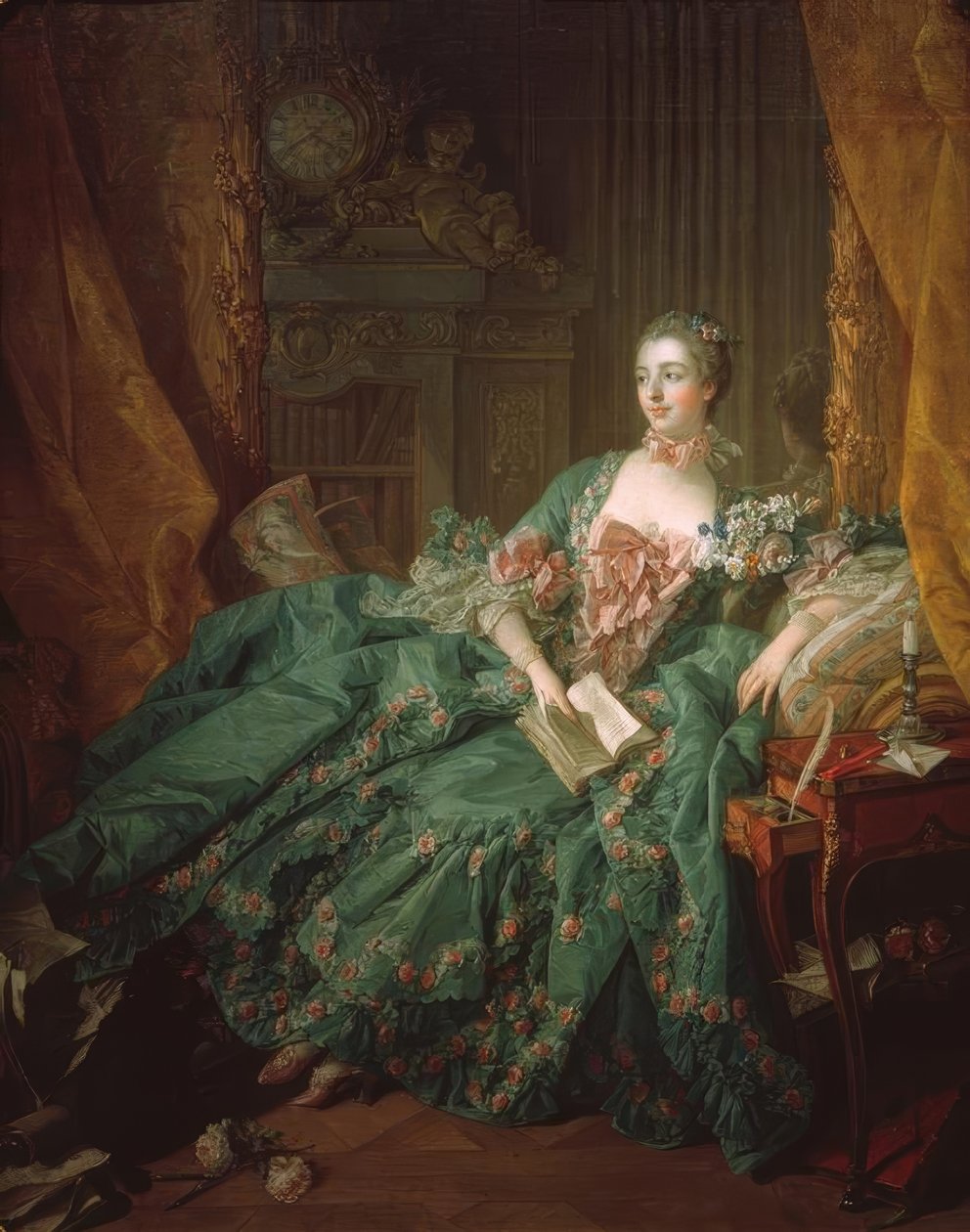 Pompadour, Jeanne Antoinette Poisson, autorstwa François Boucher