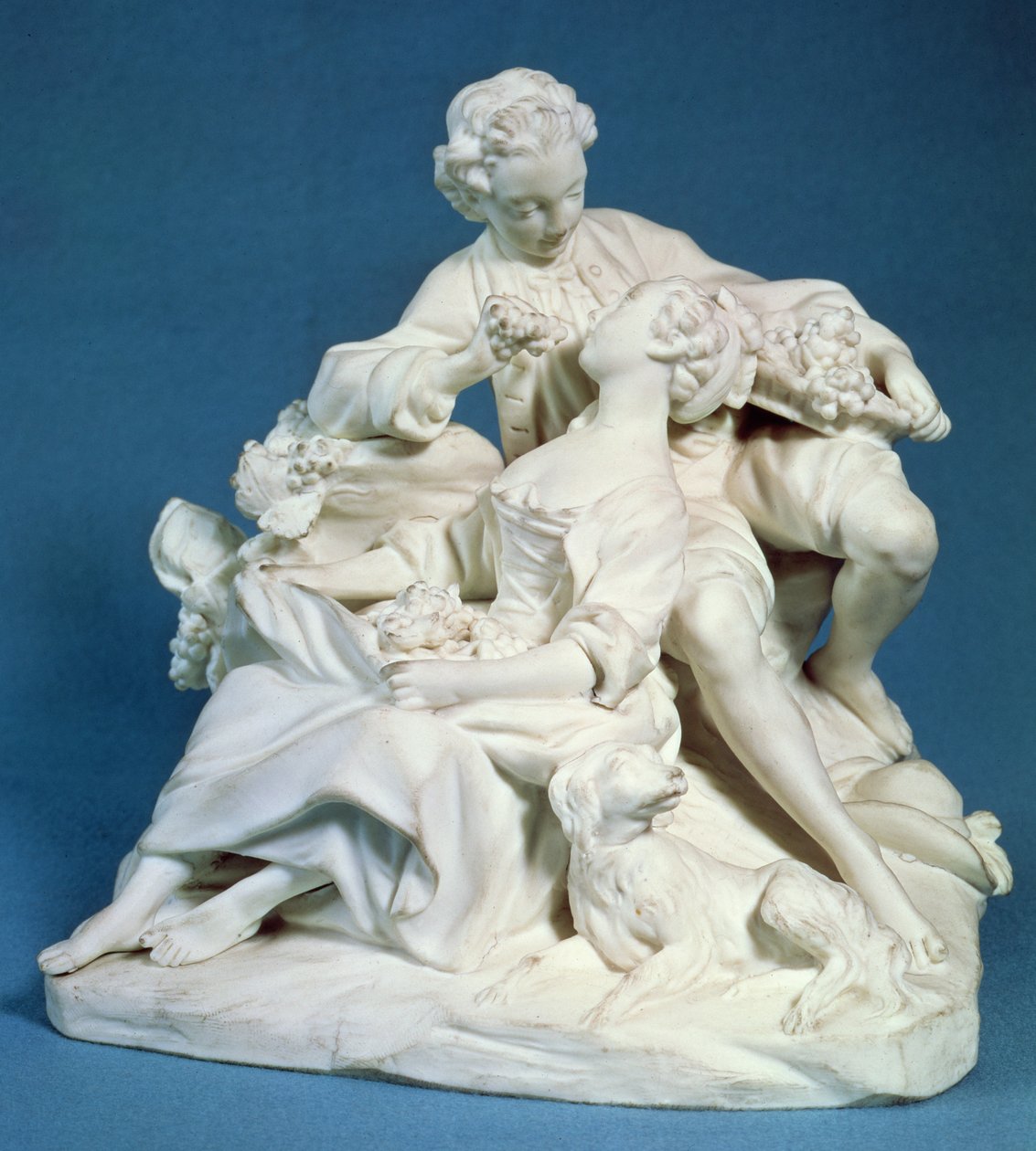 Pożeracze winogron (marmur) autorstwa François Boucher