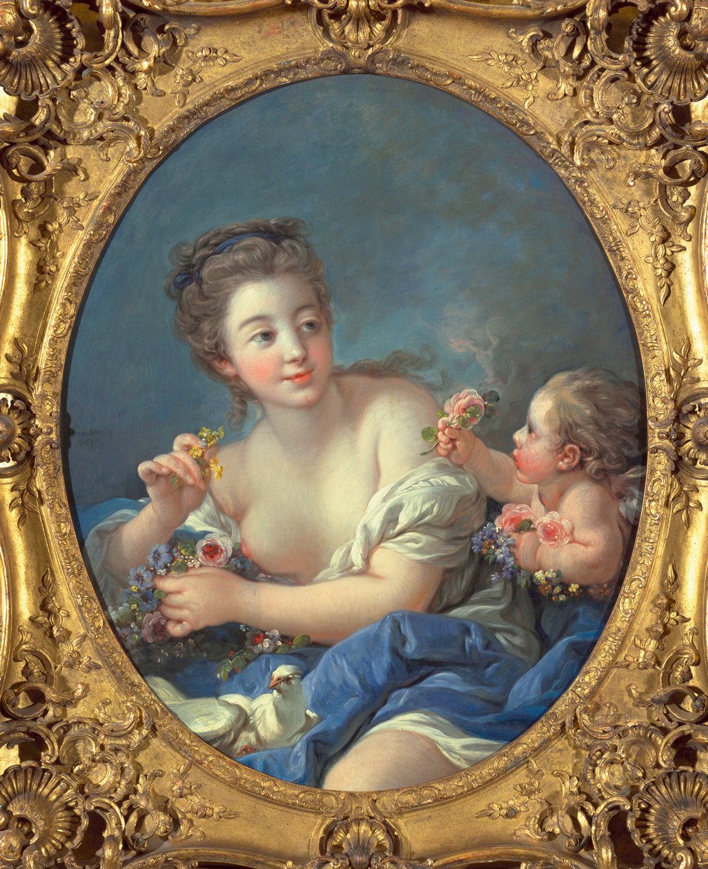 Wenus i Kupidyn, 1769 autorstwa François Boucher