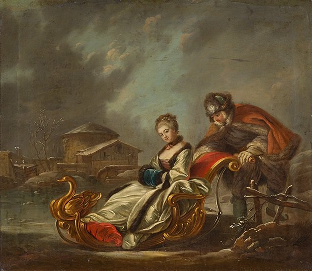 Cztery pory roku, zima autorstwa François Boucher