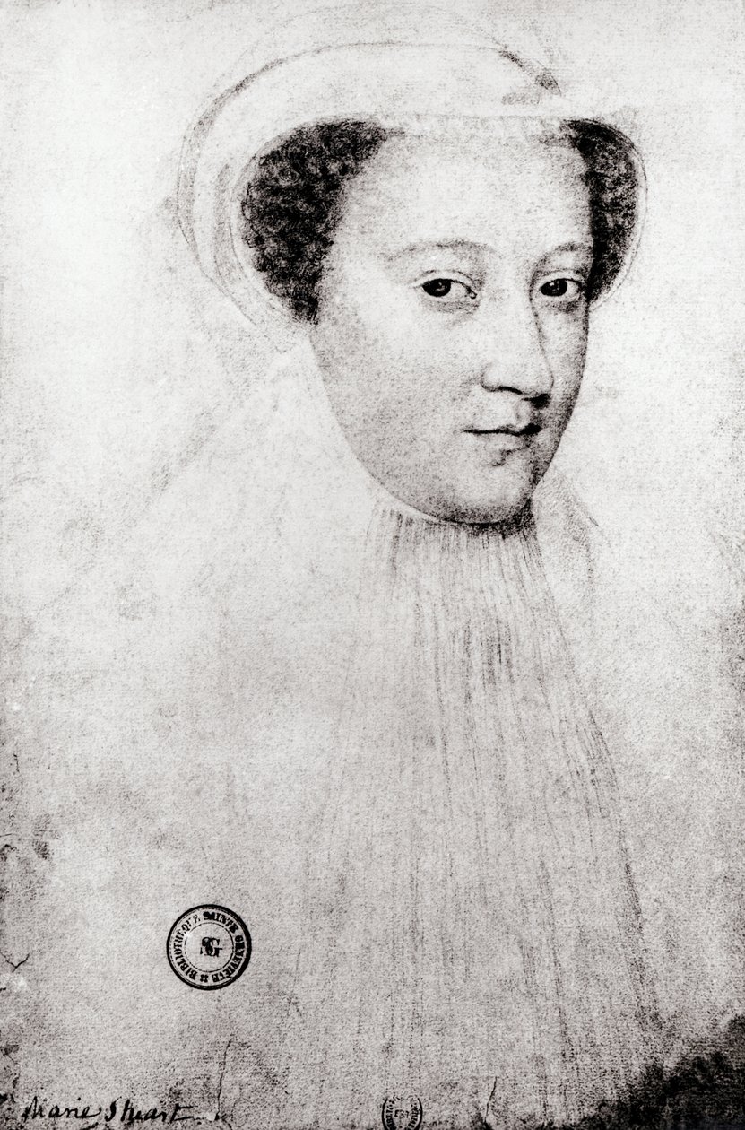 مریم، د سکاټز ملکه (1542-87) په سپینه ماتم کې، 1560 پولی autorstwa François Clouet