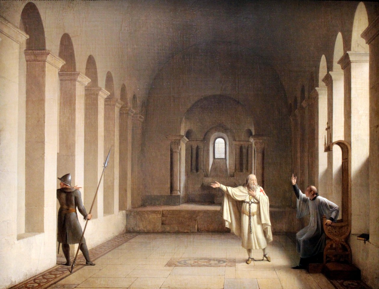 Jacques de Molay, wielki mistrz templariuszy autorstwa François Fleury Richard
