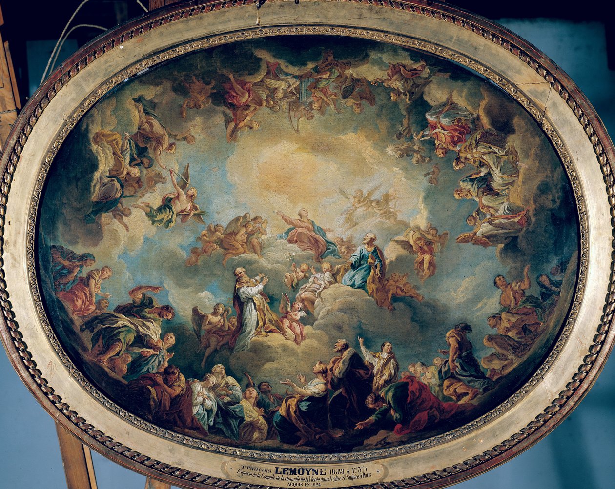 Gloryfikacja Dziewicy, 1731 autorstwa François Lemoyne