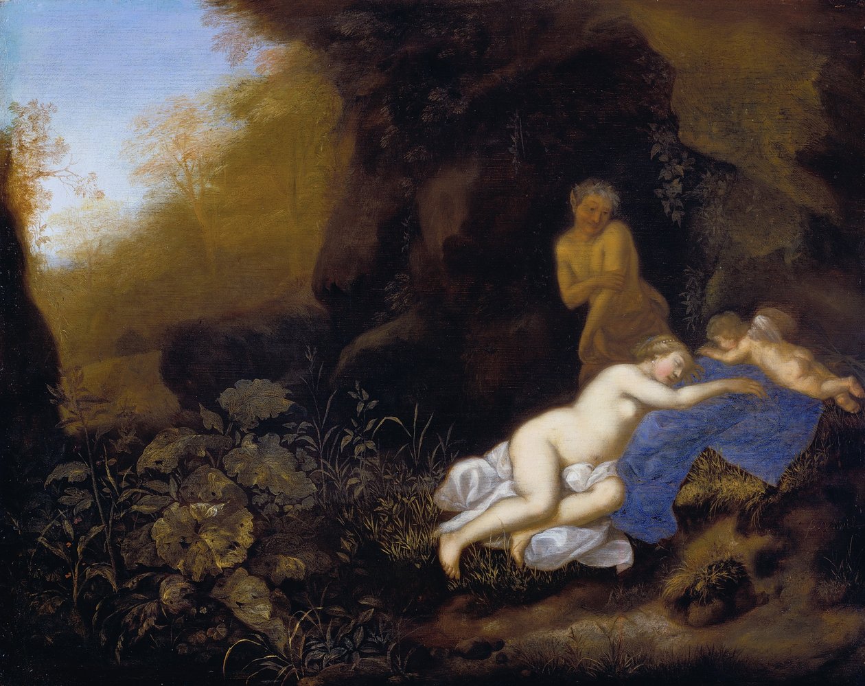 Jowisz i Antiope autorstwa François Verwilt