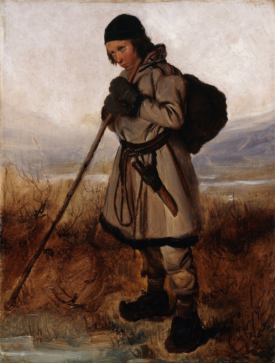 Francuski:  Un Lapon A Laplander autorstwa François Auguste Biard