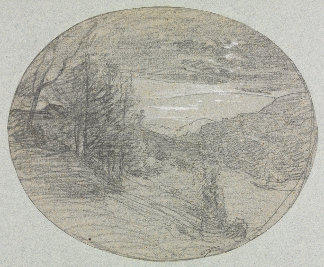 Krajobraz autorstwa François Auguste Ravier