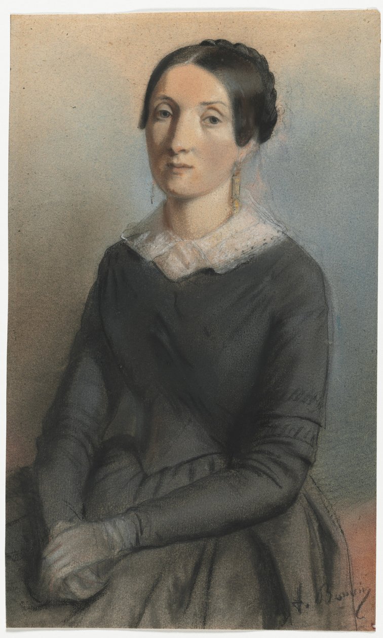 Portret kobiety autorstwa François Bonvin