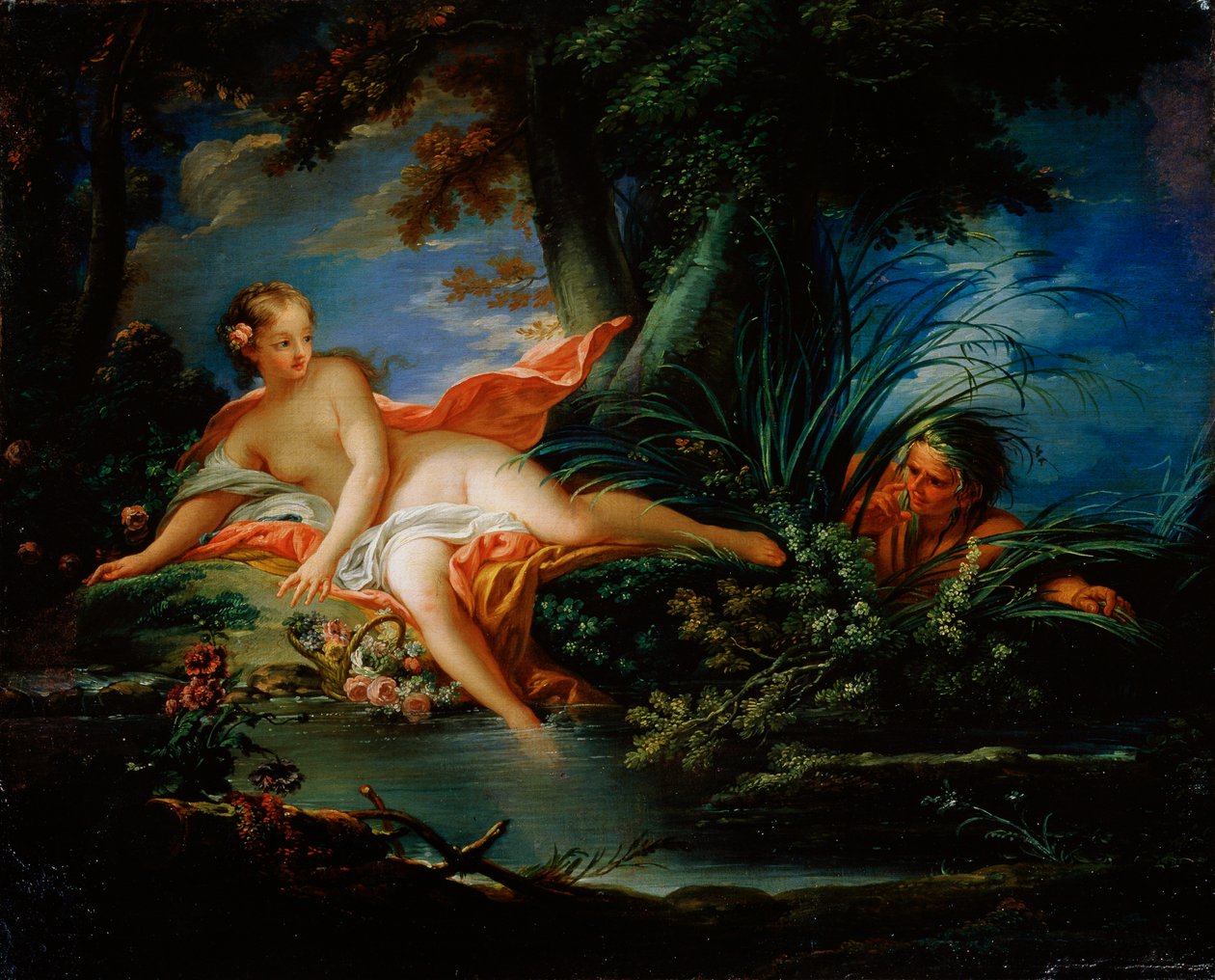 Przerażony Kąpiący się, 1736. autorstwa François Boucher