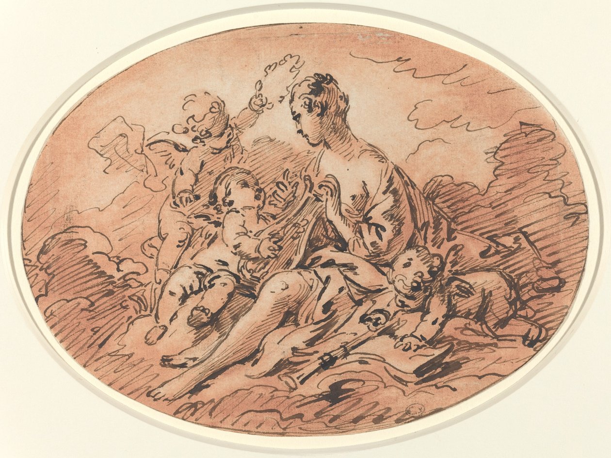 Alegoria muzyki autorstwa François Boucher