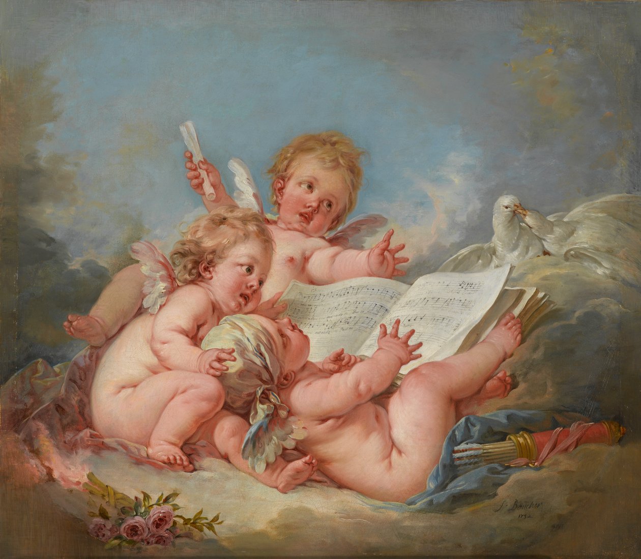 Alegoria muzyki, 1752 autorstwa François Boucher