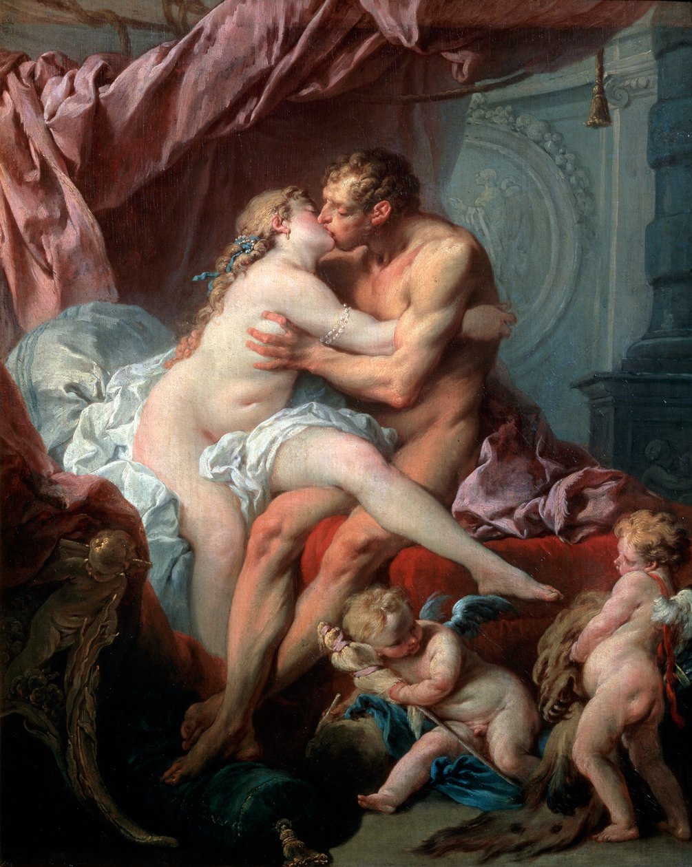 Herakles i Omphale, XVIII wiek. autorstwa François Boucher