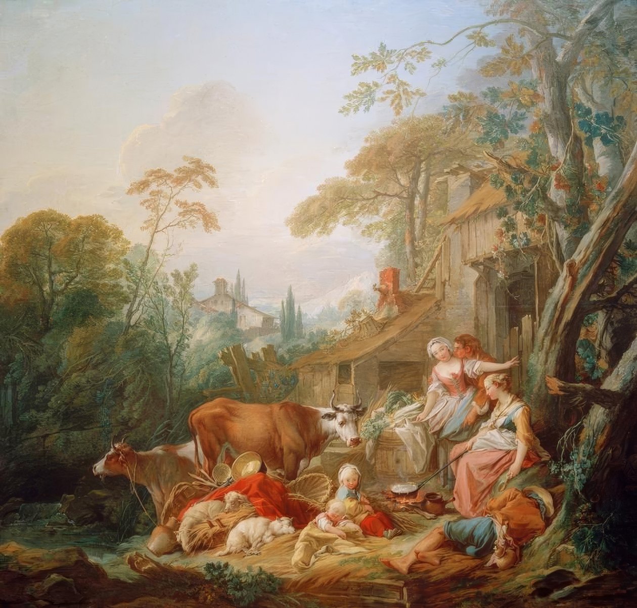 Wiejska sielanka autorstwa François Boucher