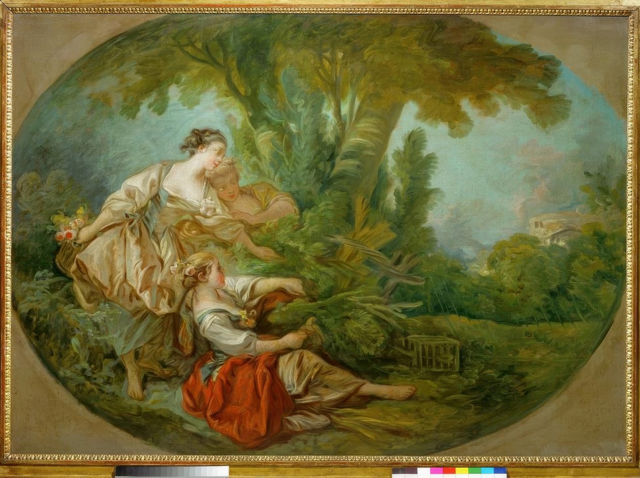 Wezwanie, mówi Ptak złapany w sieci autorstwa François Boucher