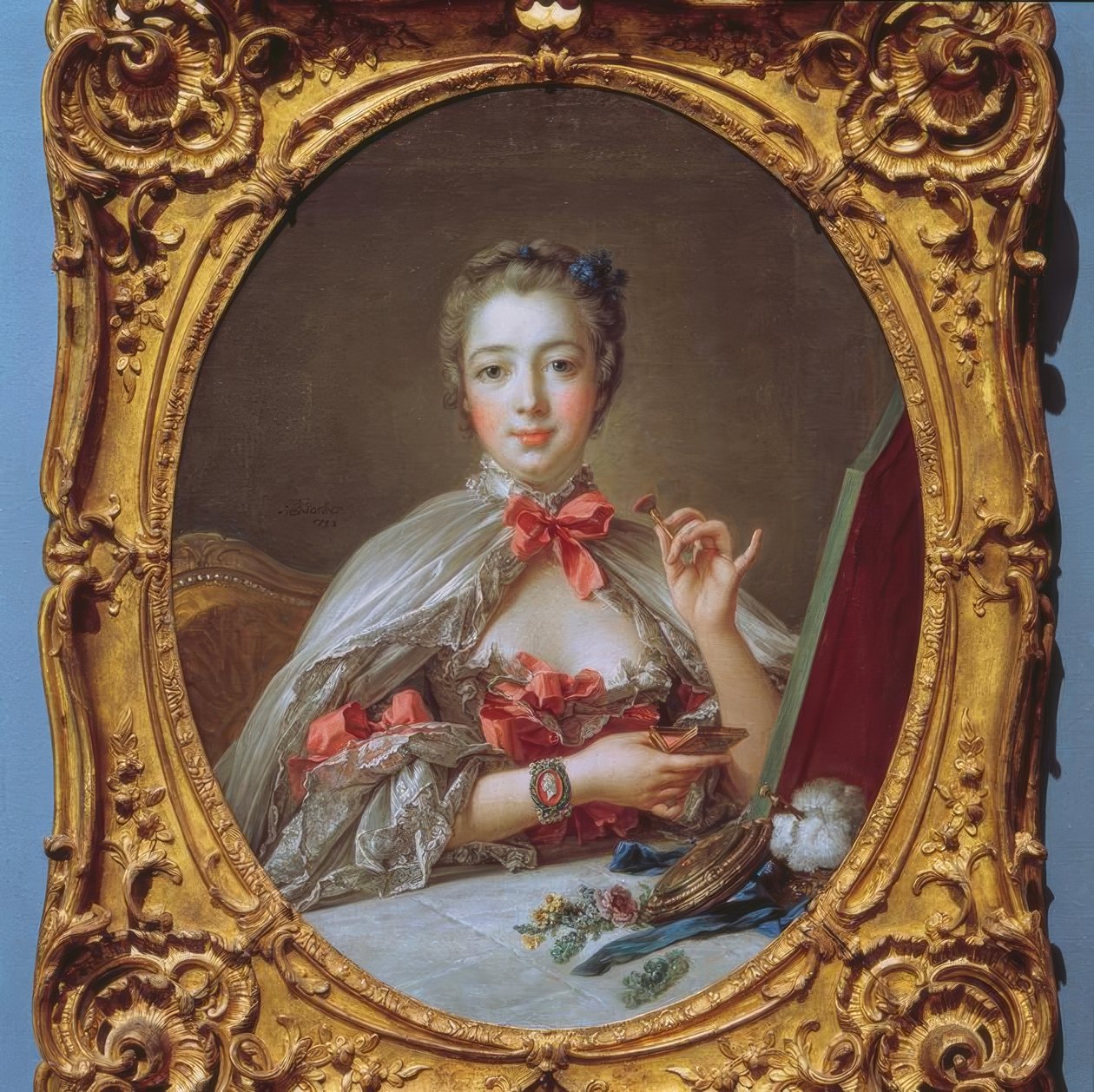 Madame de Pompadour w toalecie. autorstwa François Boucher