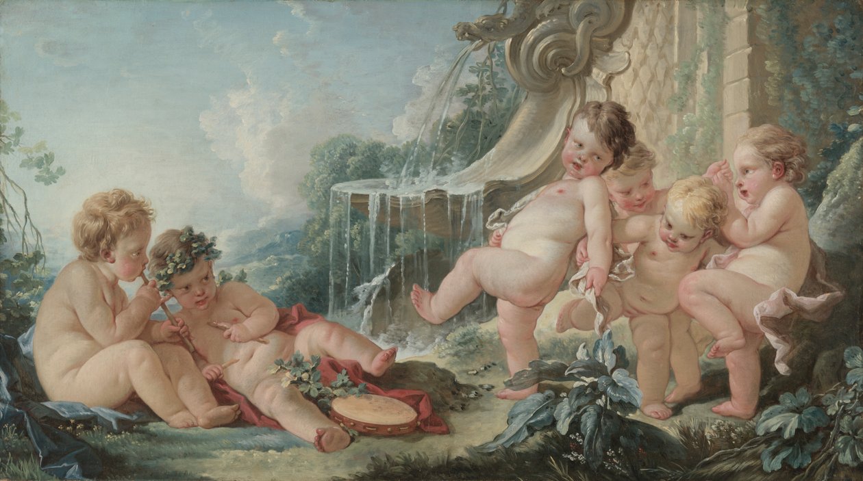 Muzyka i taniec autorstwa François Boucher