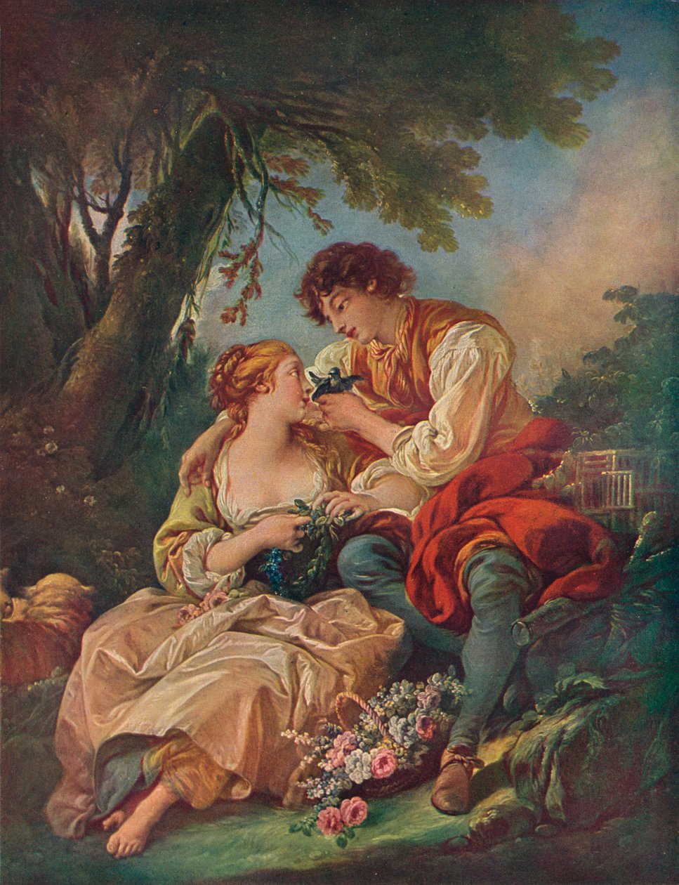 Temat duszpasterski, XVIII w. autorstwa François Boucher