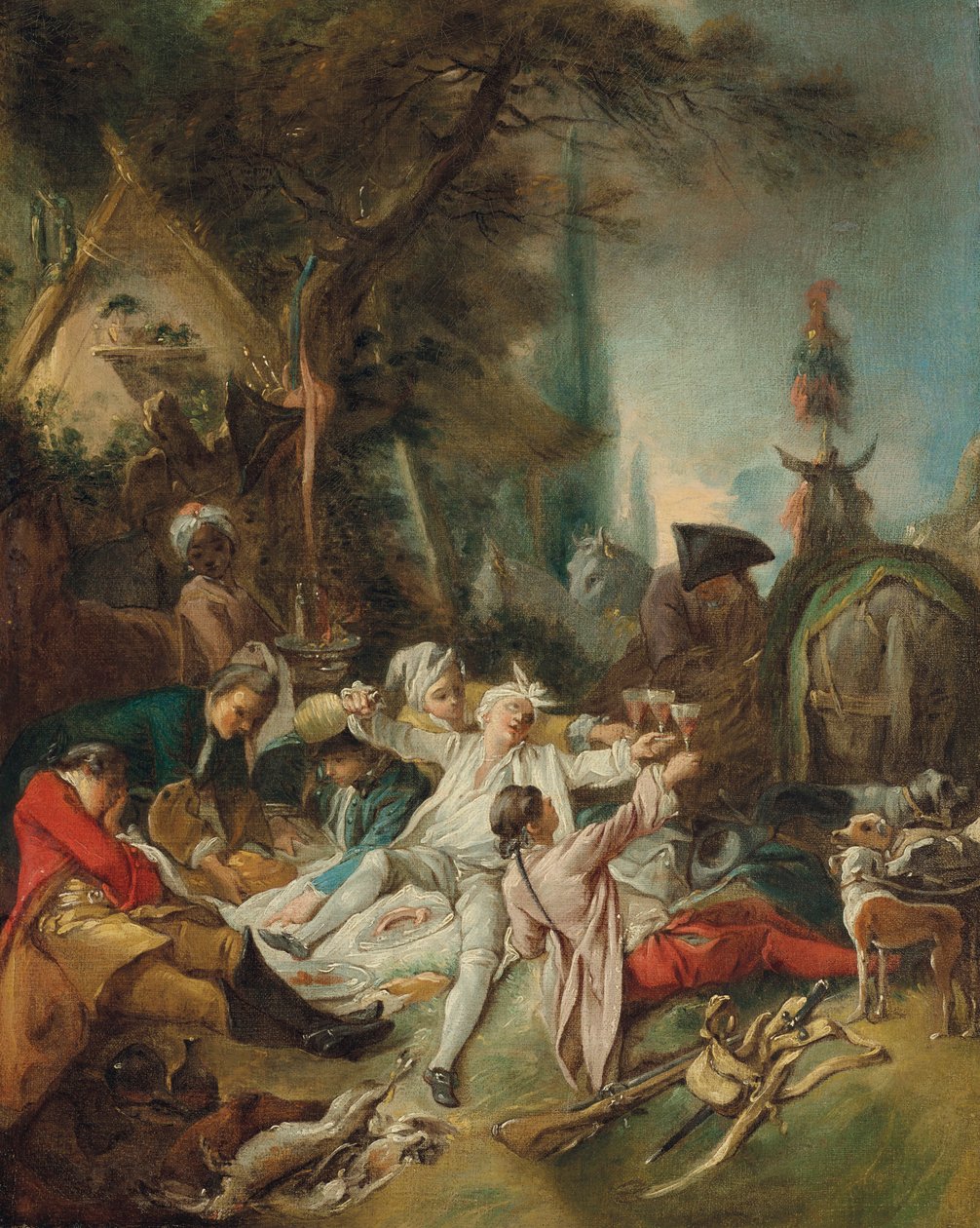 Odpocznij na polowaniu. autorstwa François Boucher