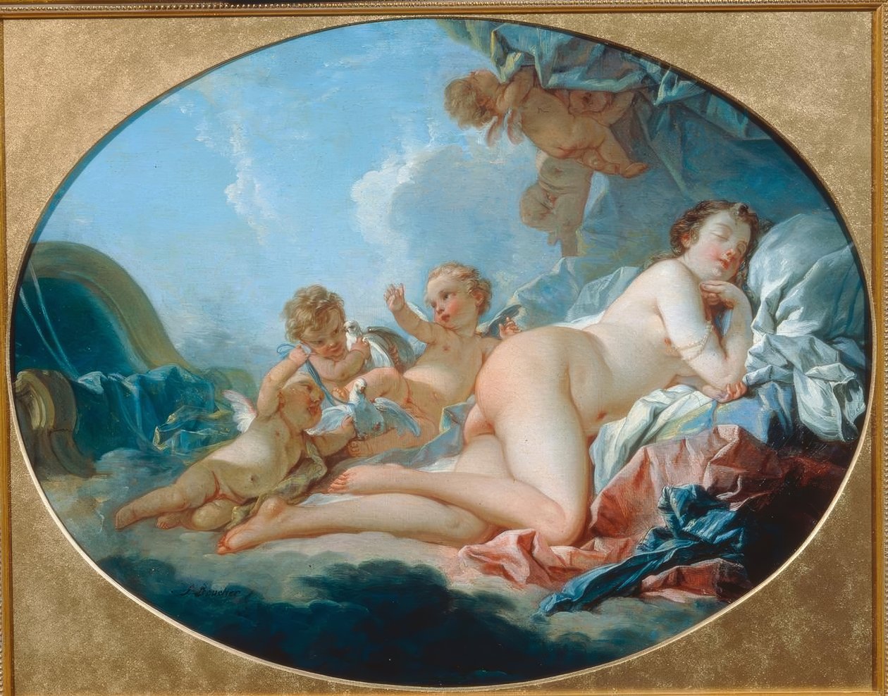 Śpiąca Wenus autorstwa François Boucher