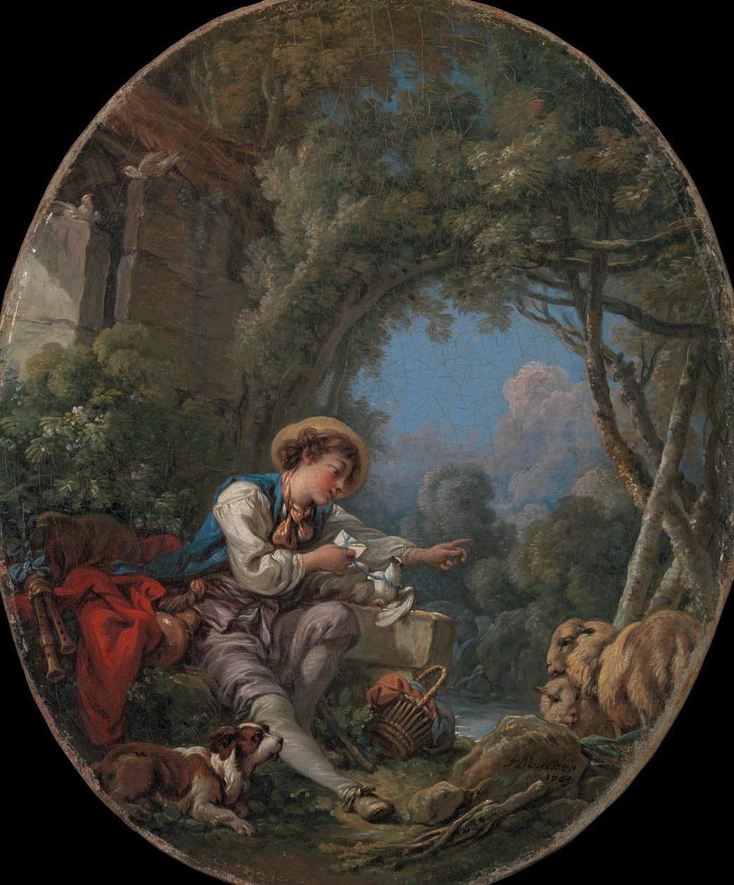 Wysłanie Posłańca, 1765. autorstwa François Boucher