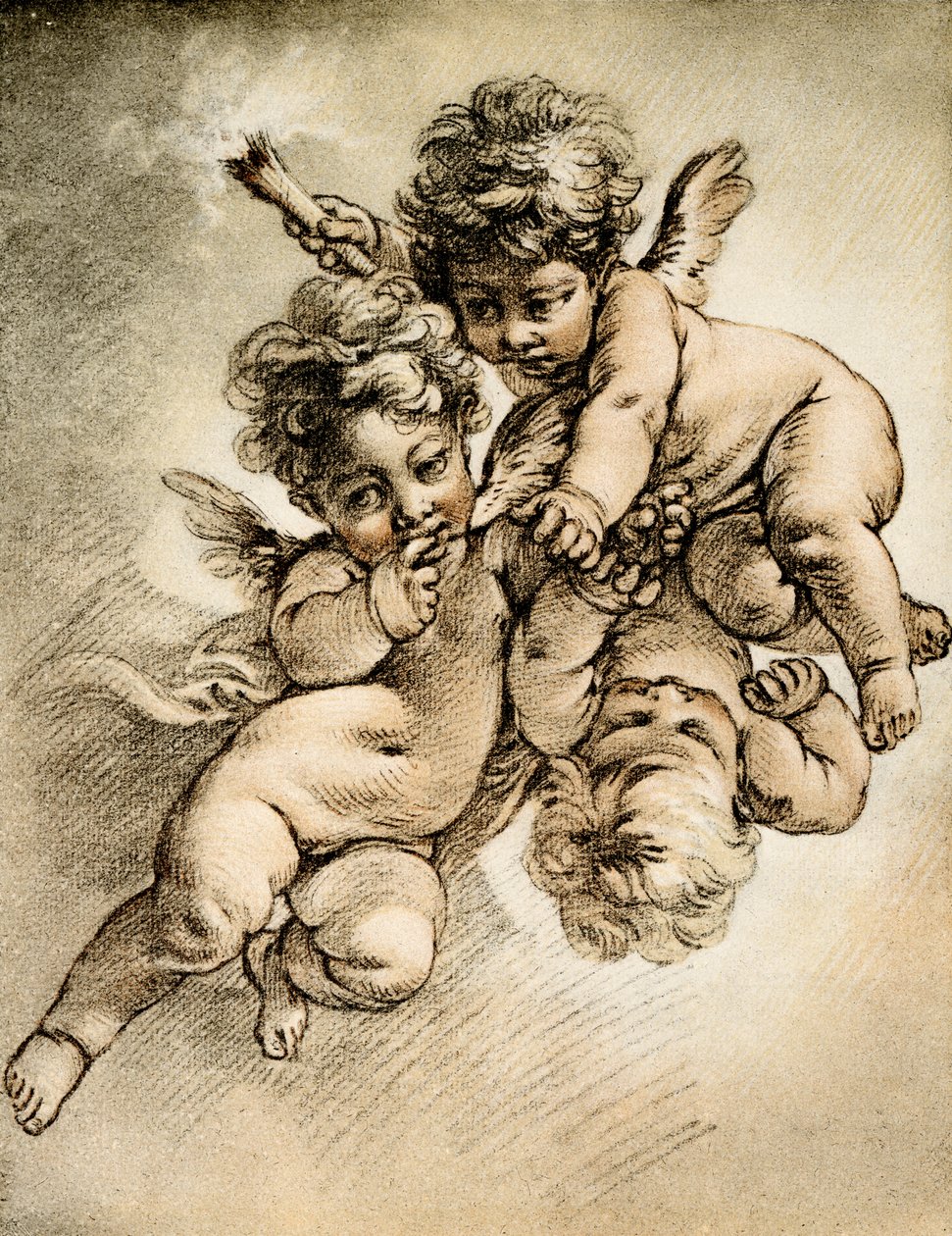 Trzy amorki autorstwa François Boucher