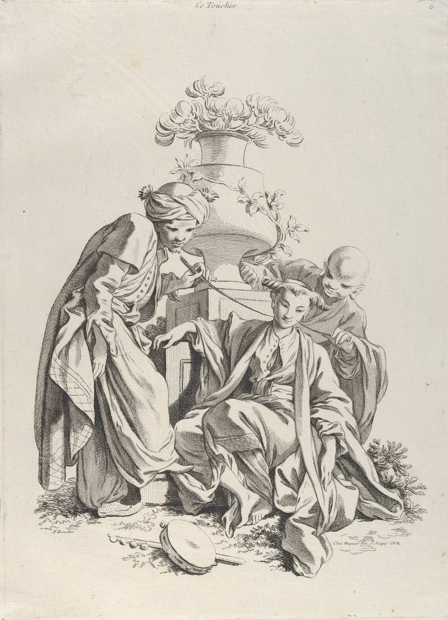 Dotyk, z Pięciu zmysłów, 1720-70. autorstwa François Boucher