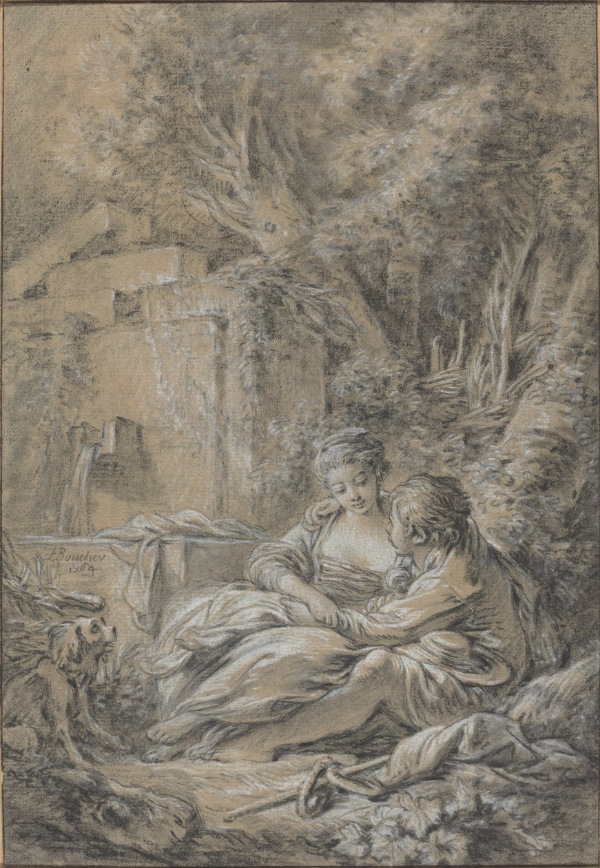 Twarzą w twarz autorstwa François Boucher
