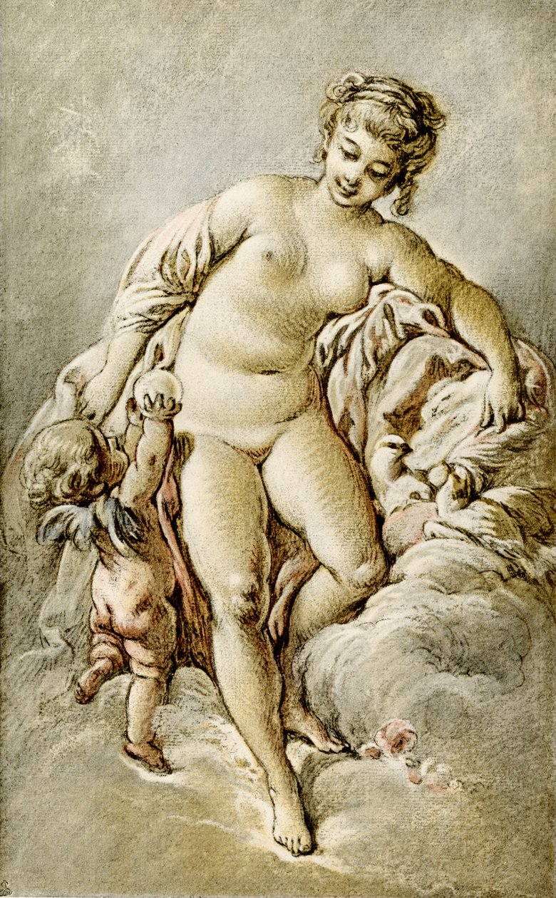Wenus z gołębiami autorstwa François Boucher