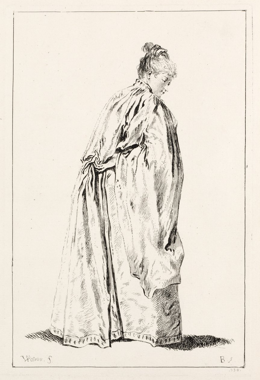 Kobieta stojąca. autorstwa François Boucher