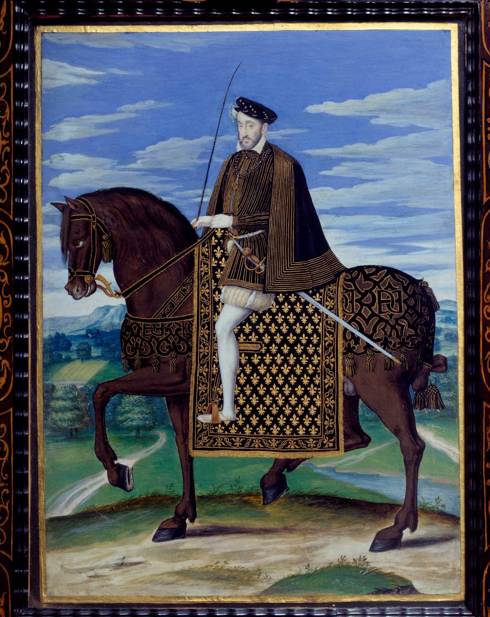 Portret konny Henryka II autorstwa François Clouet