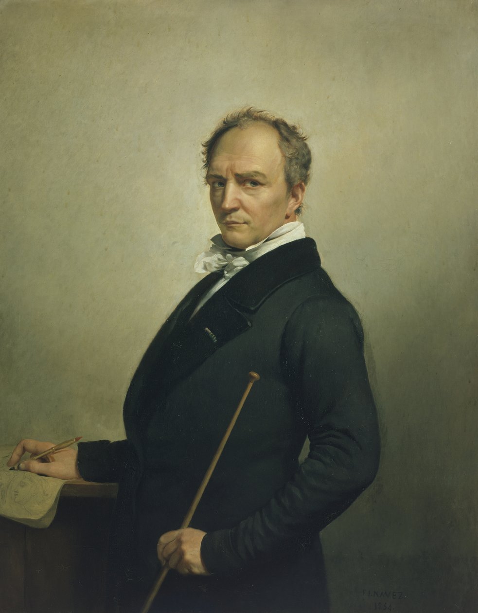 Autoportret (olej na płótnie) autorstwa François Joseph Navez