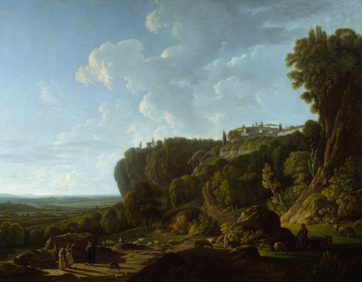 Rzymska Kampania (widok z Tivoli) autorstwa François Sablet