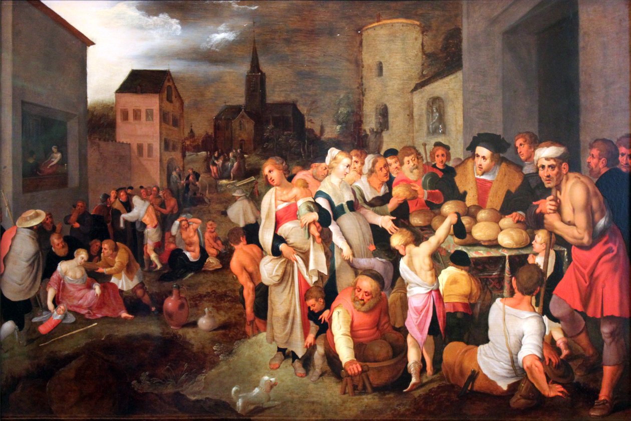 Siedem uczynków miłosierdzia autorstwa Frans II Francken the Younger