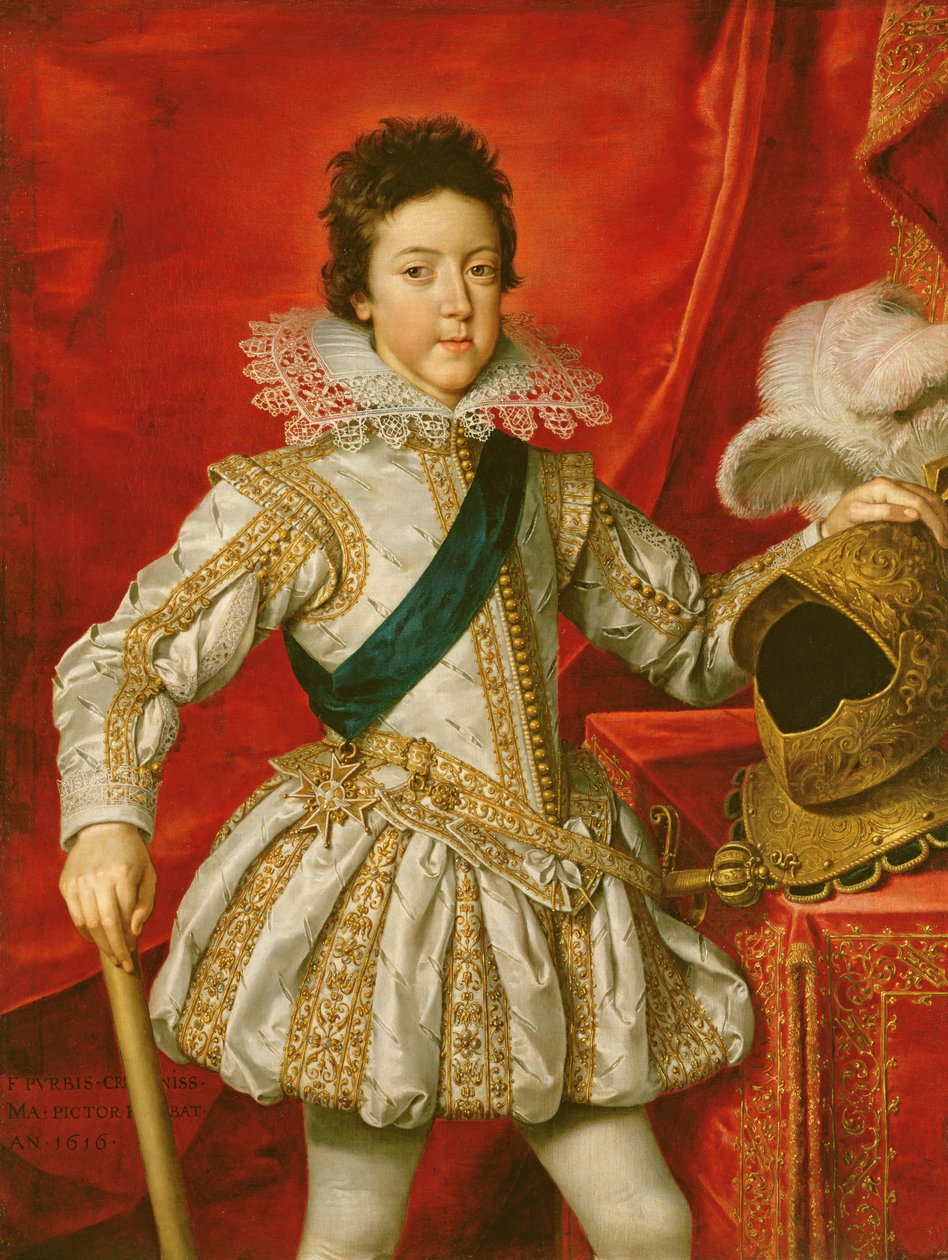 Ludwik XIII (1601-43) autorstwa Frans II Pourbus