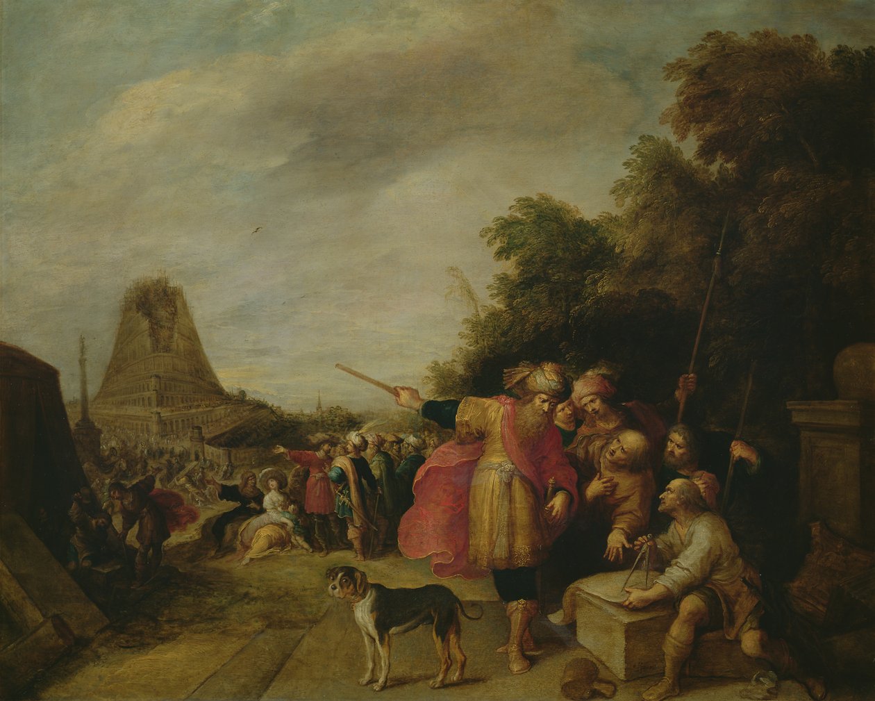 Budowa wieży Babel autorstwa Frans II Francken the Younger