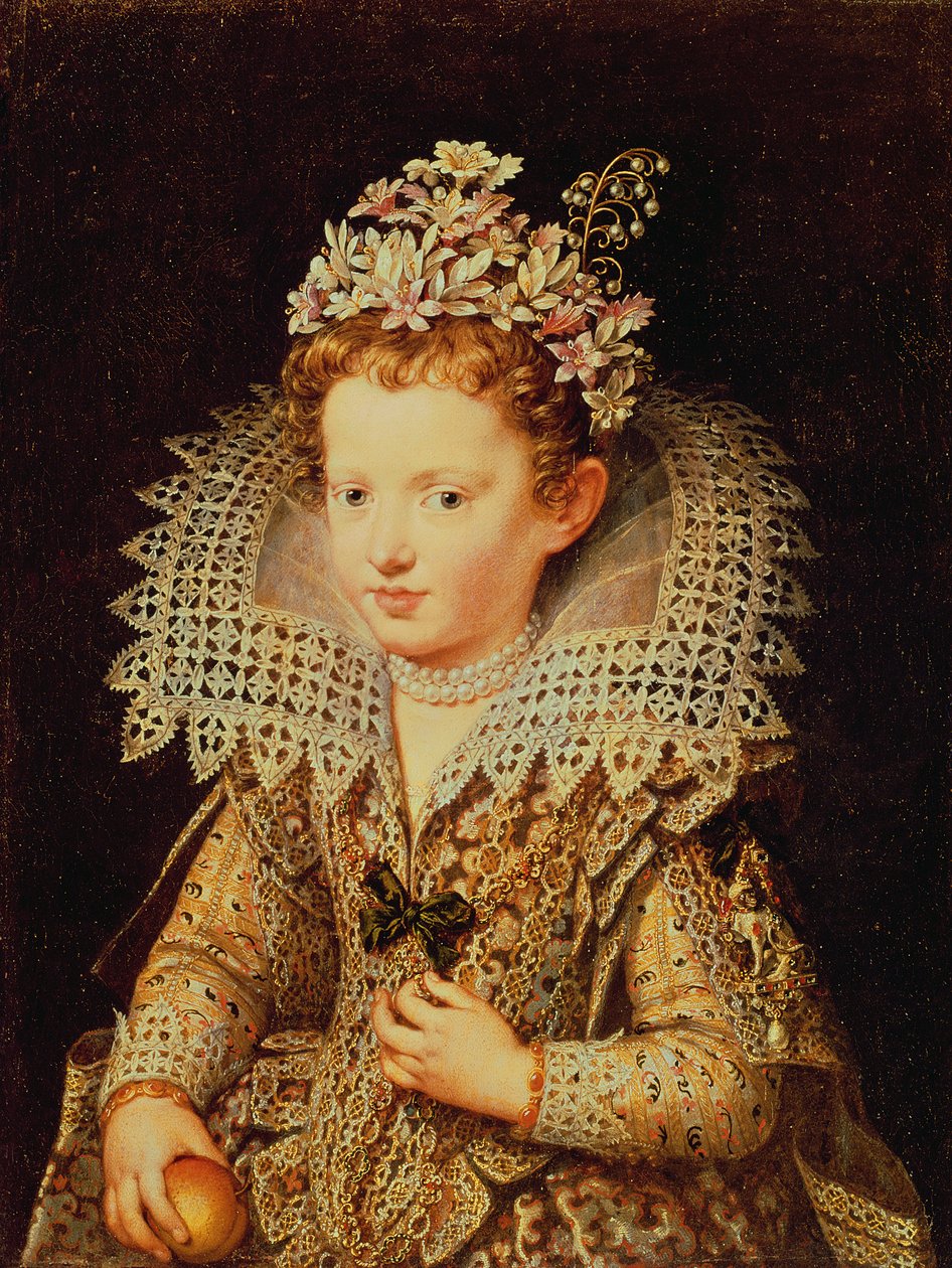 Portret Eleonory de Gonzaga Mantua (1598-1655) jako dziecko autorstwa Frans Pourbus the Younger