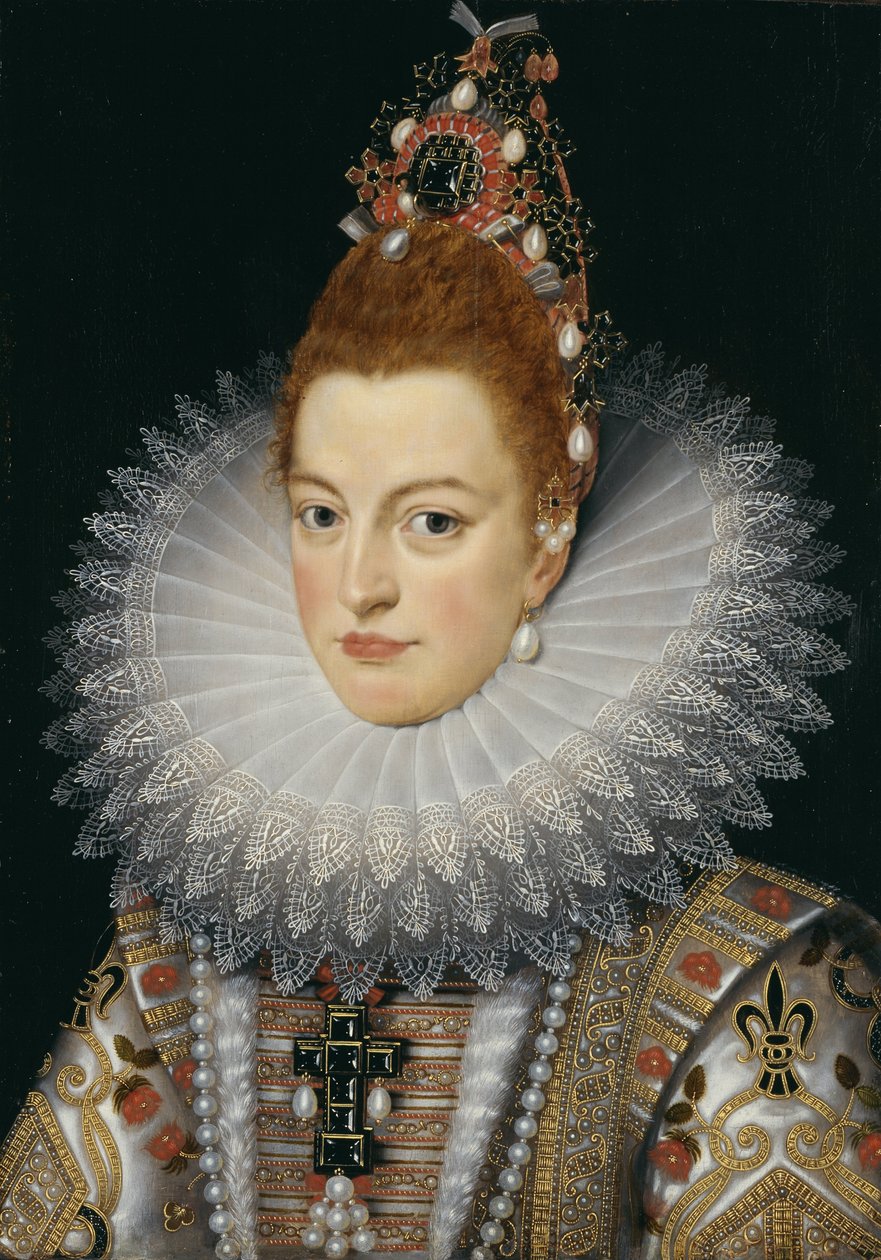 Portret Izabeli Clary Eugenia z Hiszpanii, arcyksiężnej Austrii autorstwa Frans Pourbus the Younger