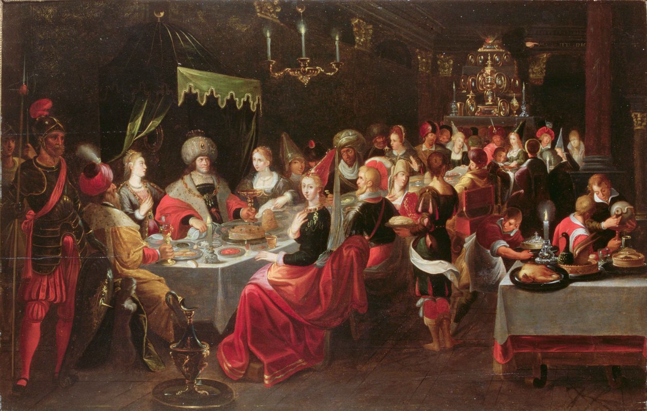 Uczta Belshazzara autorstwa Frans the Elder Francken