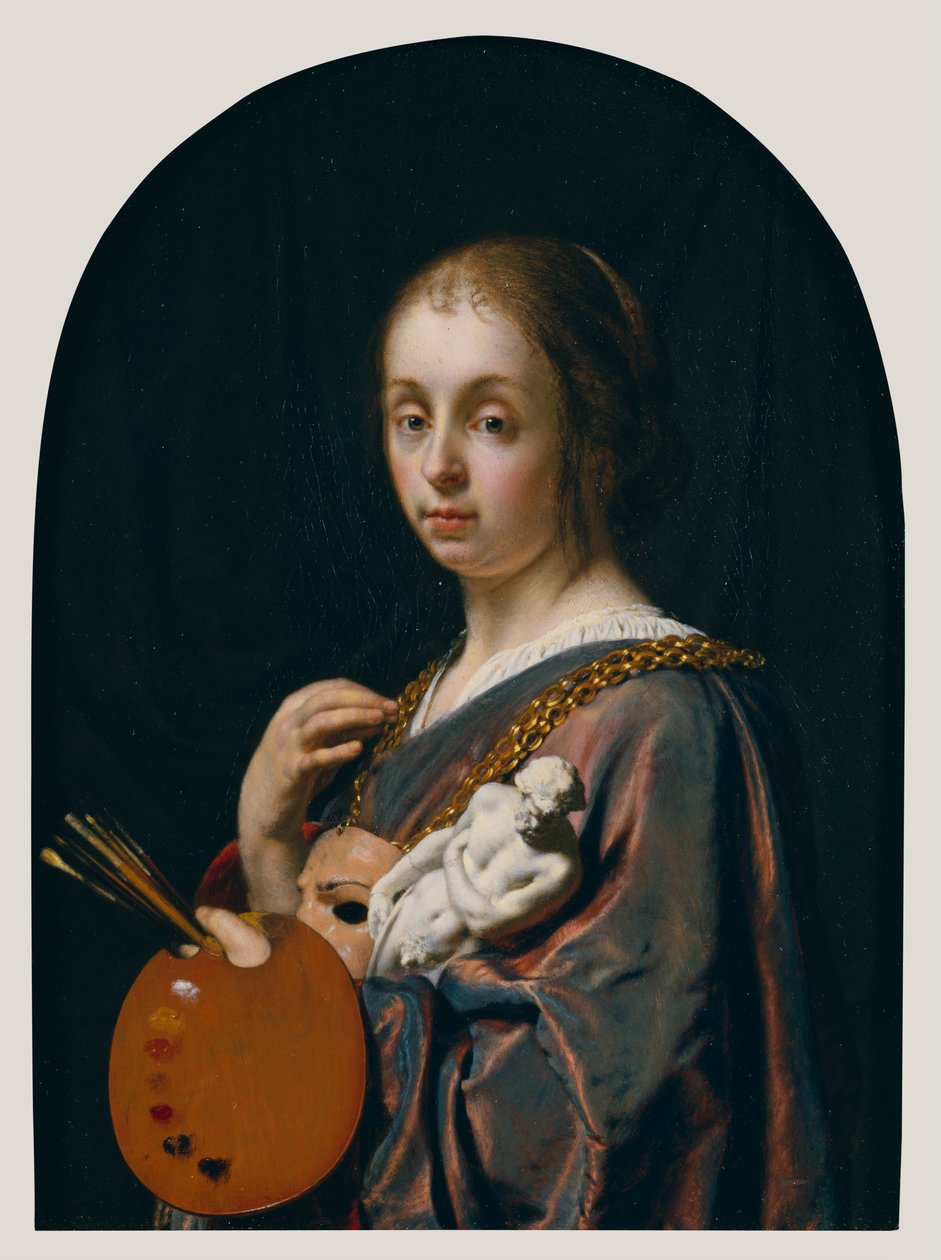 Pictura (alegoria malarstwa) autorstwa Frans van Mieris