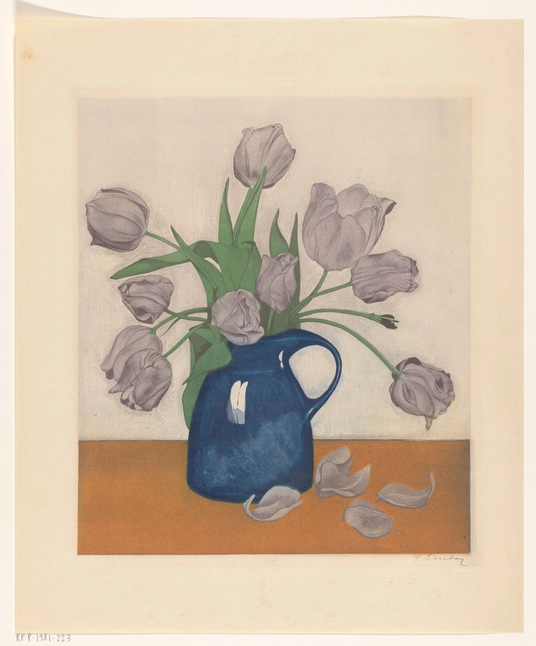 Tulipany w dzbanku autorstwa Frans Everbag (signed by artist)