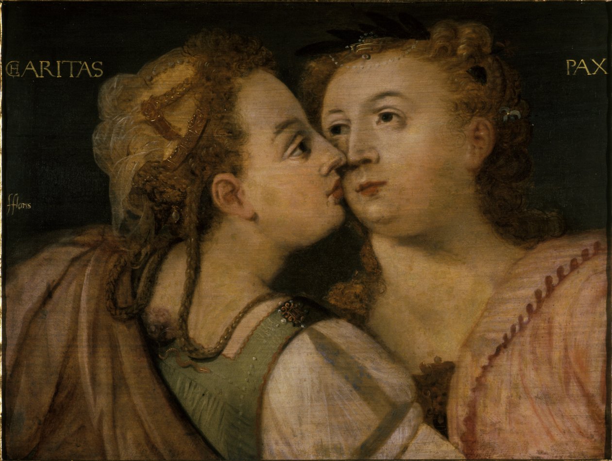 Miłość całuje Pokój autorstwa Frans Floris