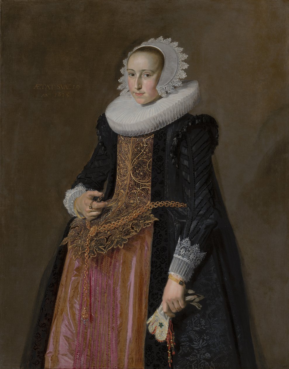 Portret Aletty Hanemans, 1625 autorstwa Frans Hals