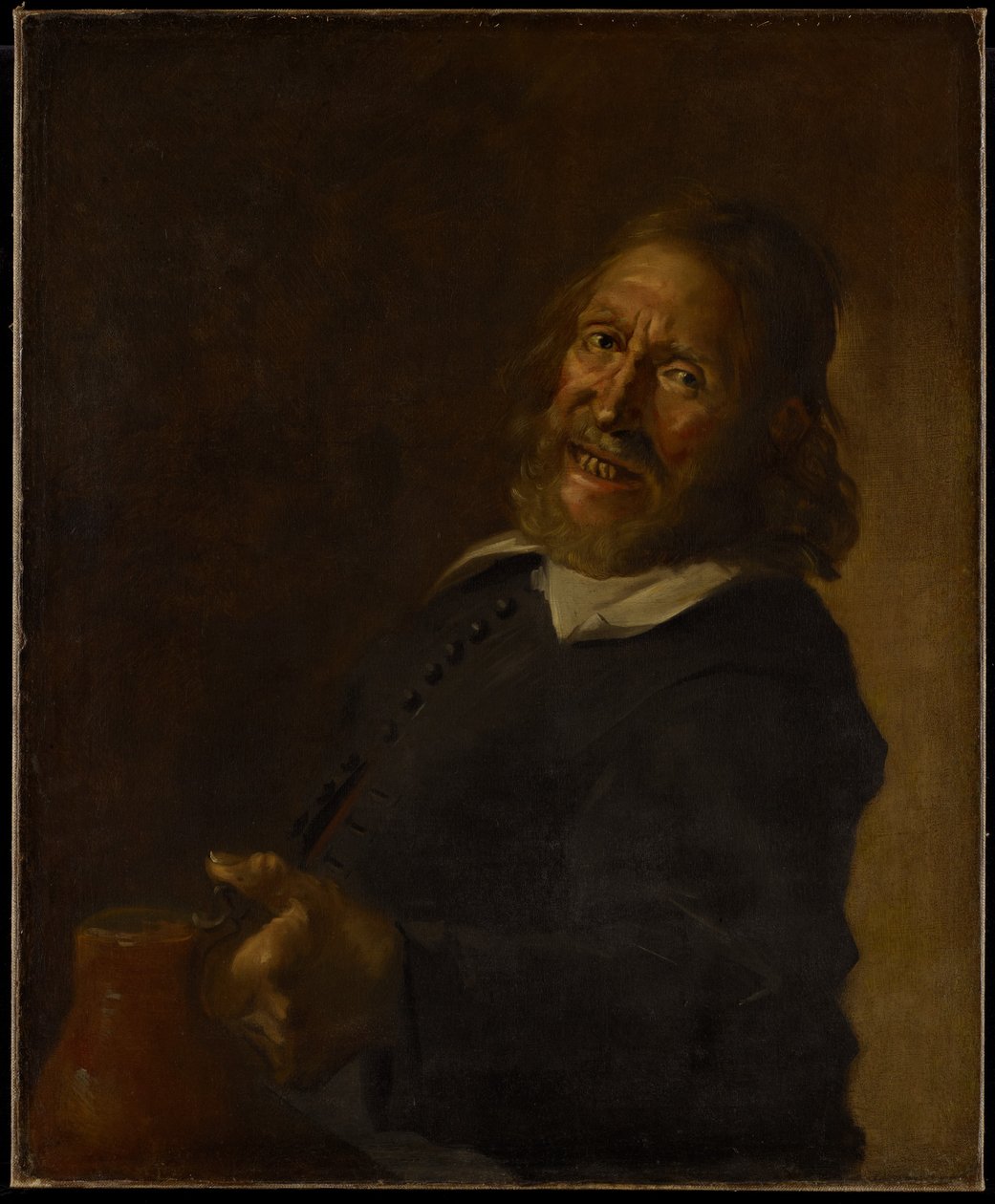 Laughing Toper, XVIII wiek autorstwa Frans Hals