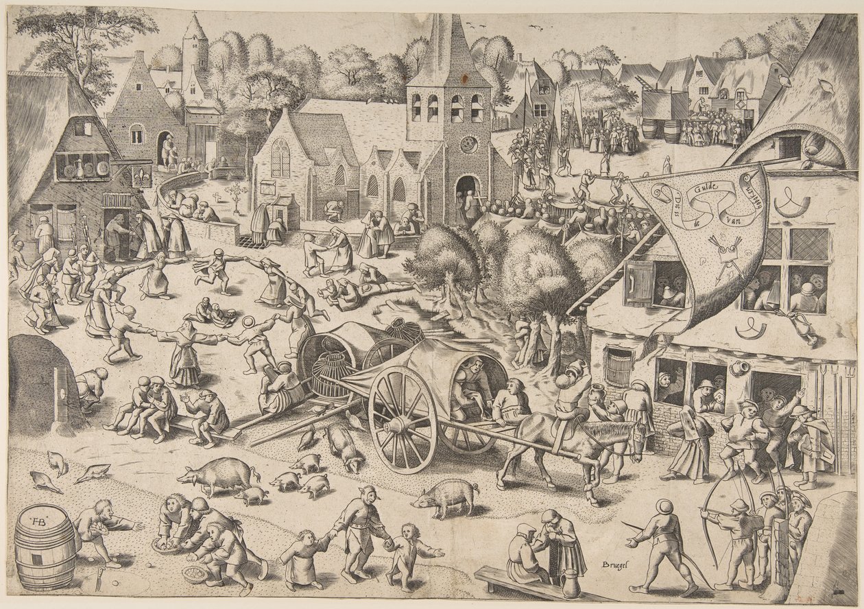 Jarmark w Hoboken, ok. 1559. autorstwa Frans Hogenberg