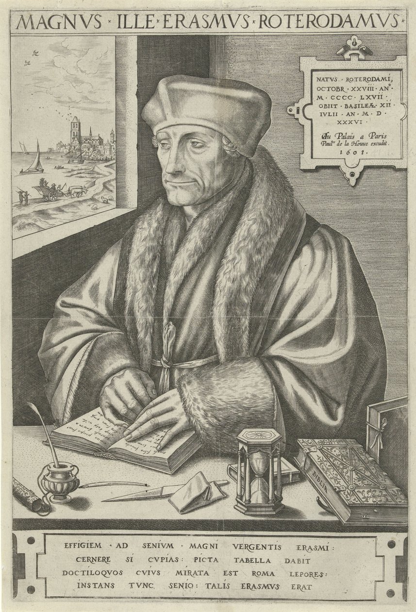Portret Aberfortha Erazma autorstwa Frans Huys