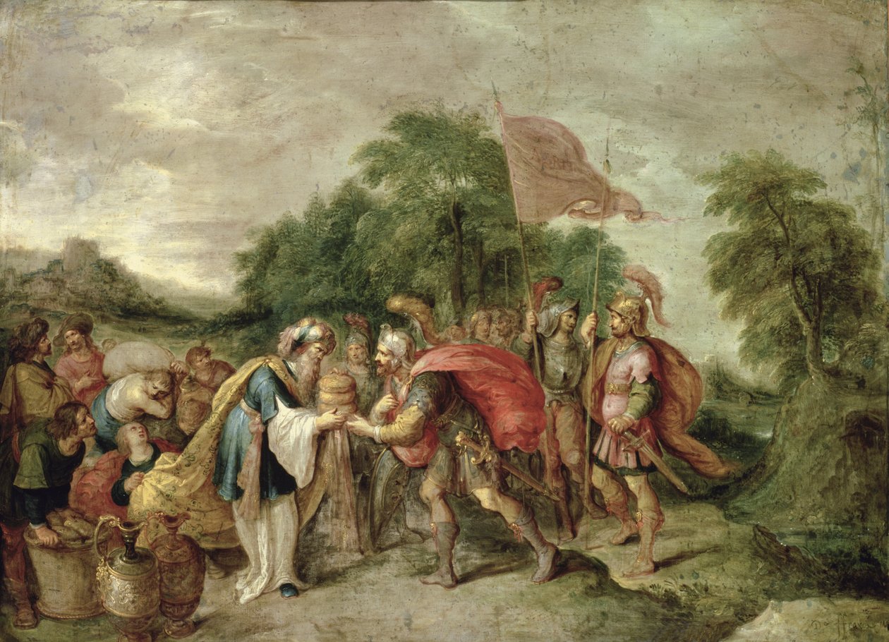 Spotkanie Abrahama i Melchizedeka autorstwa Frans II Francken