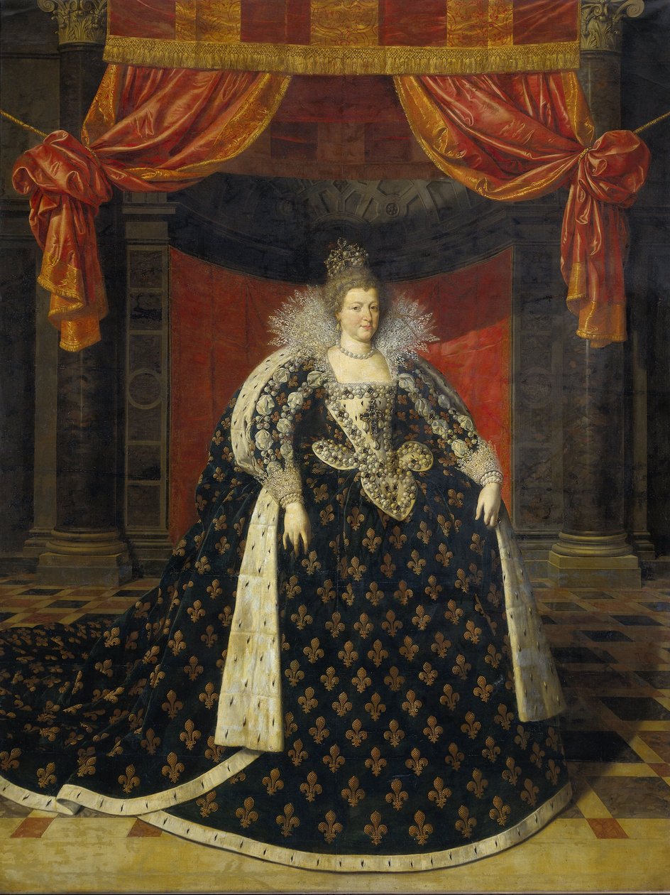 Maria de Medici, c.1610 autorstwa Frans II studio of Pourbus