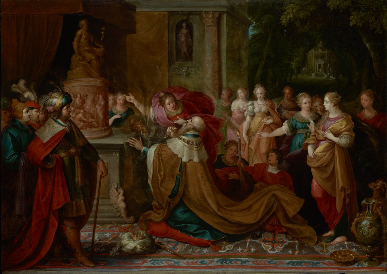 Bałwochwalstwo Salomona autorstwa Frans II the Younger Francken