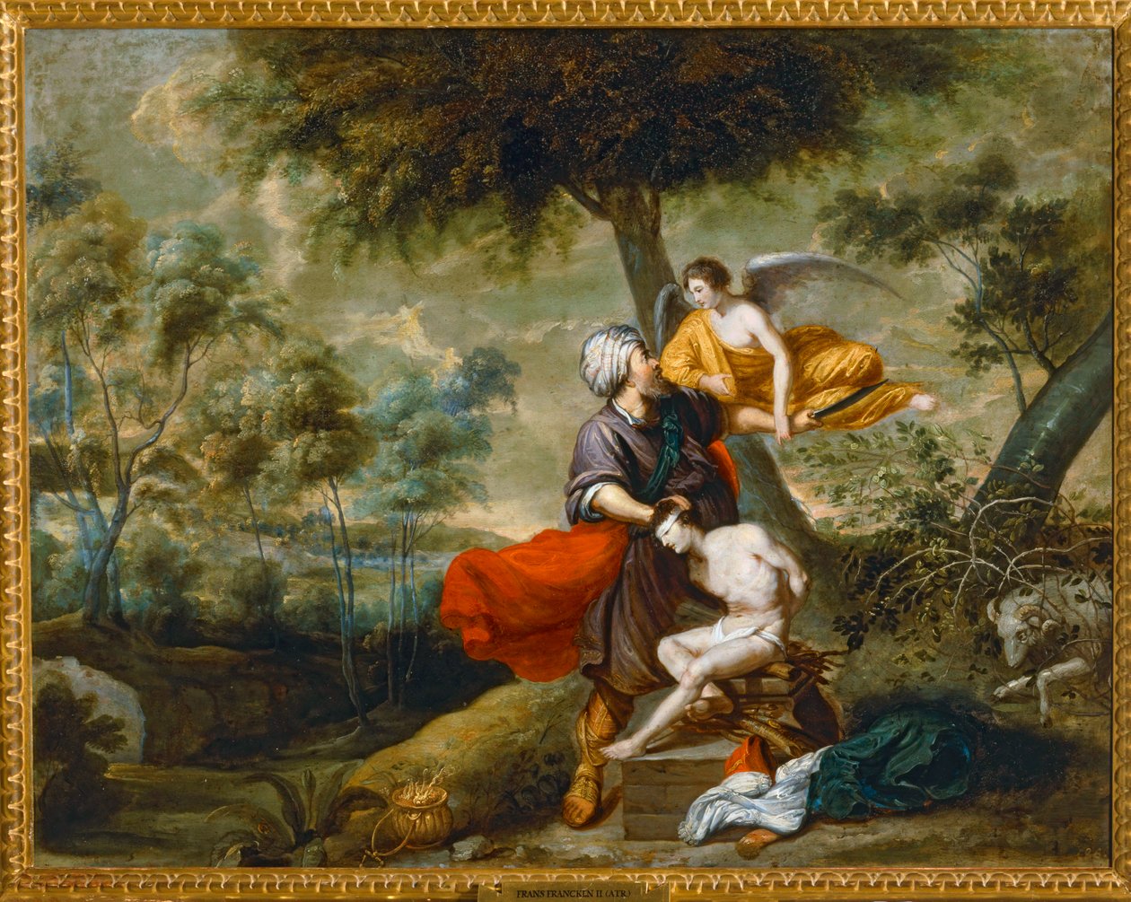 Poświęcenie Izaaka ... autorstwa Frans II the Younger Francken