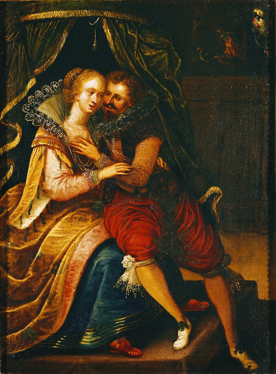 Pięć zmysłów: dotyk autorstwa Frans Pourbus the Younger